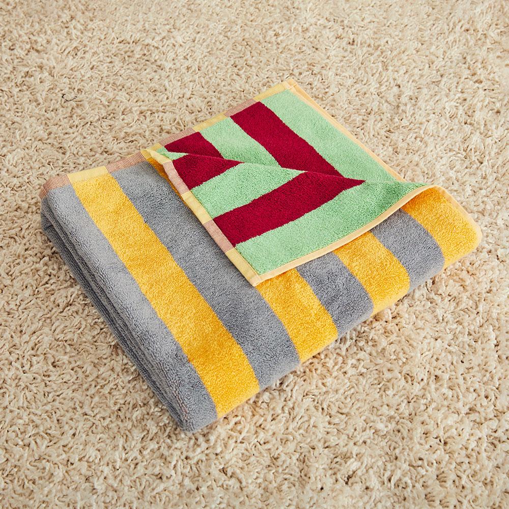 Two Tone Stripe Bath towel